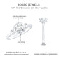Bezel Set Moissanite Solitaire Engagement Ring