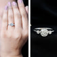 Bezel Set Moissanite Solitaire Engagement Ring
