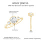 Bezel Set Moissanite Solitaire Engagement Ring