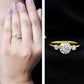 Bezel Set Moissanite Solitaire Engagement Ring