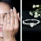 Anillo de Promesa Solitario de Moissanita con Forma de Corazón