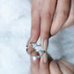 Anillo de Promesa Solitario de Moissanita con Forma de Corazón