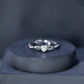 Anillo de Promesa Solitario de Moissanita con Forma de Corazón
