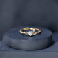 Anillo de Promesa Solitario de Moissanita con Forma de Corazón