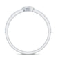 Diamond Heart Shape Promise Ring for Her