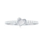 Diamond Heart Shape Promise Ring for Her
