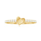 Diamond Heart Shape Promise Ring for Her