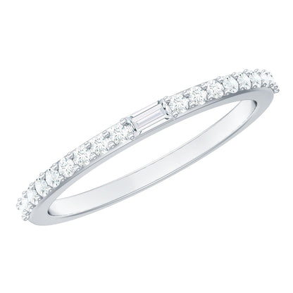 Real Diamond Half Eternity Ring