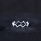 Minimal Diamond Zig Zag Eternity Band Ring
