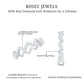 Minimal Diamond Zig Zag Eternity Band Ring