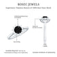 Round Cut Black Onyx and Diamond Engagement Ring For Women