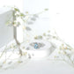 1 Carat Pear Cut Aquamarine Engagement Ring with Diamond Halo