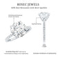 Certified Moissanite 10 MM Round Cut Engagement Ring