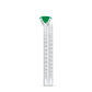 0.4 Carat Minimal Emerald Diamond Wedding Engagement Ring Set of 2