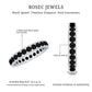 Channel Set Black Spinel Eternity Ring