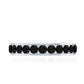 Channel Set Black Spinel Eternity Ring