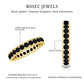 Channel Set Black Spinel Eternity Ring