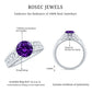 Vintage Looking 1.2 Carat Amethyst Celtic Engagement Ring with Surprise Diamond