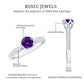 Minimal Amethyst Engagement Ring with Diamond