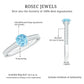 Certified Real Aquamarine Solitaire Ring with Diamond Side Stones