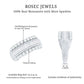 Certified Moissanite Wide Wedding Band Ring