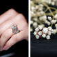 Certified Round Moissanite Cluster Engagement Ring for Women