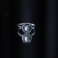Anillo de compromiso con perla negra de Tahití genuina, seleccionado a mano