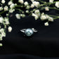 8 Carat Solitaire Tahitian Pearl Bypass Engagement Ring with Diamond