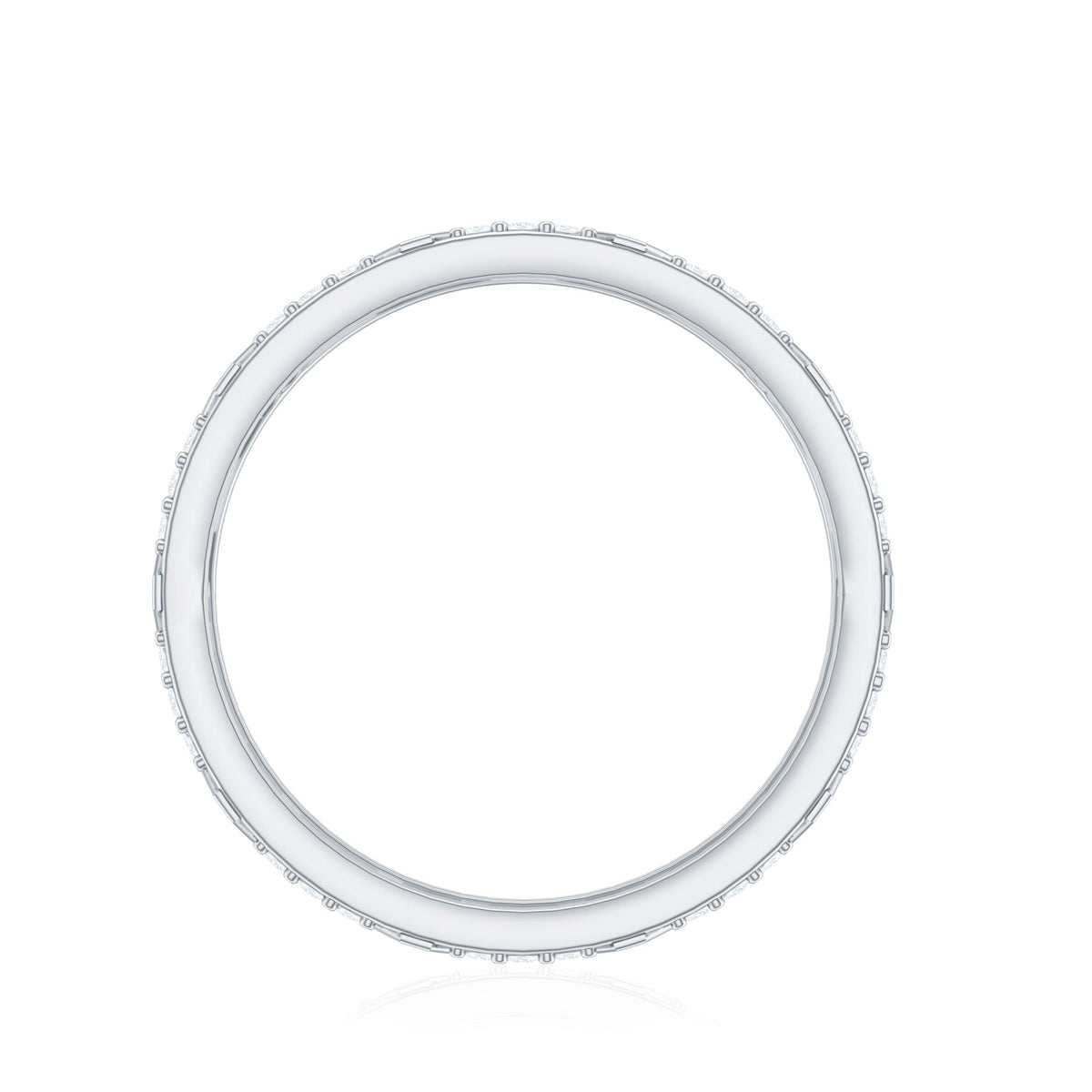 Natural Diamond Wide Wedding Band for Women