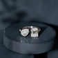 Toi Et Moi Moissanite Engagement Ring for Women