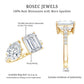 Toi Et Moi Moissanite Engagement Ring for Women