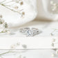 Anillo de compromiso de moissanita talla princesa con certificado
