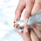 Certified Brilliant Cut Moissanite Marquise Cut Engagement Ring