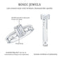 1.8 Carat Emerald Cut Moissanite Solitaire Engagement Double Band Ring