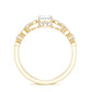 1.8 Carat Emerald Cut Moissanite Solitaire Engagement Double Band Ring