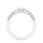 Pear Shaped Moissanite Double Band Engagement Ring
