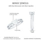 1.5 Carat Heart Moissanite Solitaire Double Band Ring Set