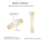 1.5 Carat Heart Moissanite Solitaire Double Band Ring Set