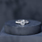 1.7 Carat Certified Cushion Cut Moissanite Solitaire Engagement Ring