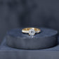 1.7 Carat Certified Cushion Cut Moissanite Solitaire Engagement Ring