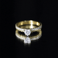 Heart Shape Moissanite Designer Engagement Ring for Women