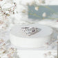 Heart Shape Moissanite Solitaire Engagement Ring in Split Shank