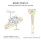 Heart Shape Moissanite Solitaire Engagement Ring in Split Shank