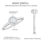 Anillo de promesa de diamante natural de 0,25 quilates con certificado