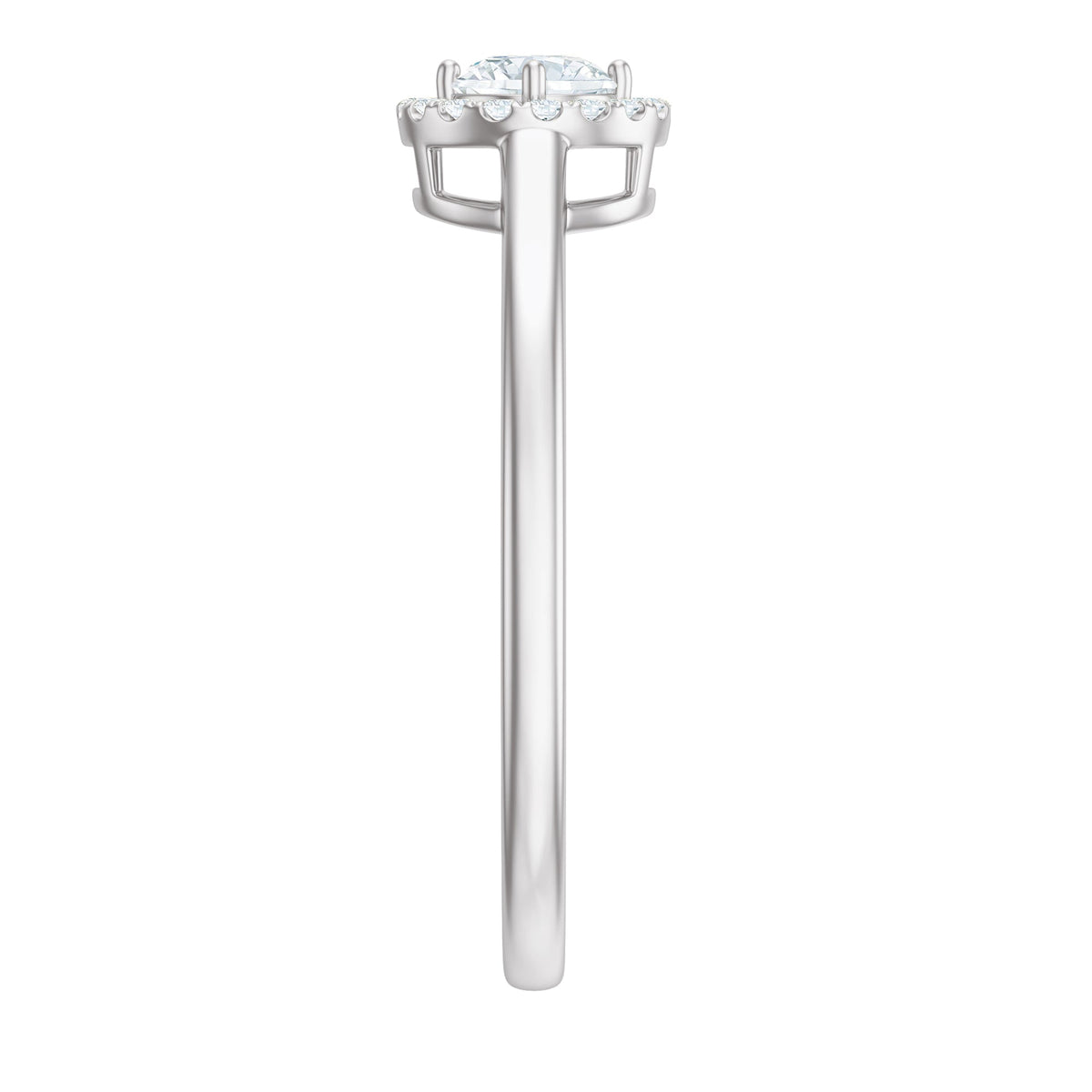 Anillo de promesa de diamante natural de 0,25 quilates con certificado