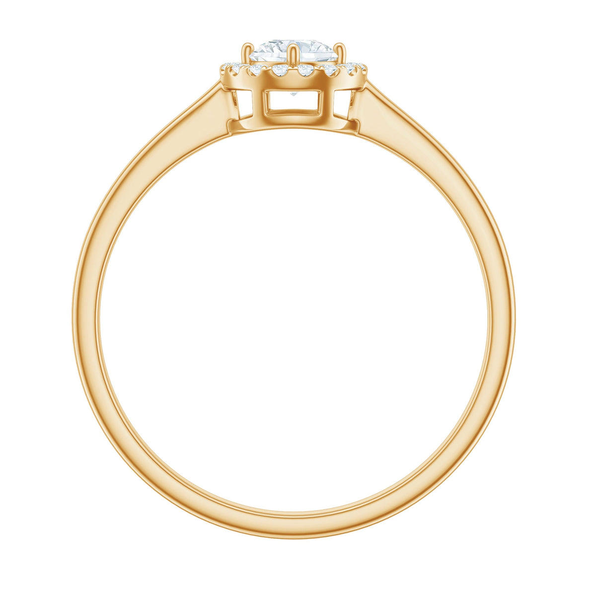 Anillo de promesa de diamante natural de 0,25 quilates con certificado