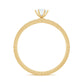 Anillo de compromiso solitario de diamante natural para mujer