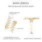 Certified Moissanite Leaf Wrap Ring for Women