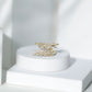 Certified Moissanite Leaf Wrap Ring for Women