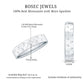 Two Tone Cross Wedding Band with Moissanite